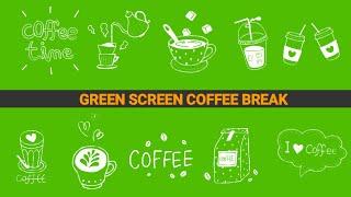 COFFEE GREEN SCREEN BERGERAK