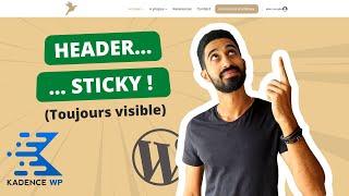 Comment créer un Sticky Header (en-tête épinglée) sur WordPress