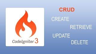 CodeIginter 3x CRUD - Select Insert Update Delete Edit Retrieve