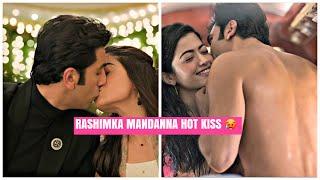 RASHMIKA MANDANNA hot kiss scenes ️  #rashmikamandanna #animal #ranbirkapoor