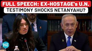 Full Speech: Freed Hostage Noa Argamani's UN Testimony Leaves Netanyahu Shocked?| Israel,Hamas,Gaza