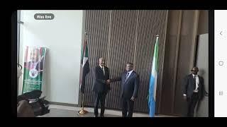 President Bio Sierra Leone Received Sudan President Abdul Fattah AL Burhan in Freetown Sierra Leone.