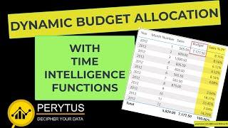 Creating a Dynamic Budget Allocation Model in Power BI Using Time Intelligence Functions | PeryTUS