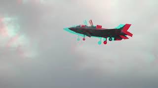 F35-B Lightning II in 3D - use red/cyan glasses