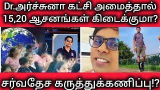 Dr.அர்ச்சனா கட்சி அமைத்தால்/15, 20 ஆசனங்கள்கிடைக்குமா?/சர்வதேச ஆரூடகம்/கலக்கத்தில் ஊழல்வாதிகள்/Tamil