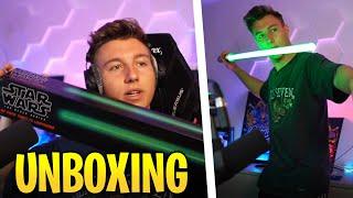 LASERSCHWERT UNBOXING!  200€ STAR WARS LICHTSCHWERT | iCrimax Stream Highlights