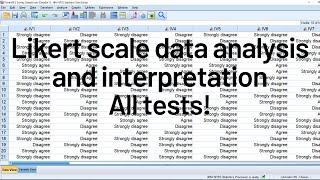 Likert scale analysis and interpretation for research