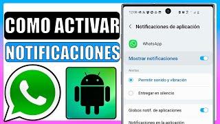 Como activar notificaciones emergentes de whatsapp