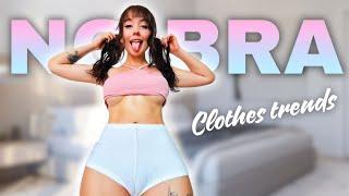[4K] Transparent Try On Haul | No Bra Sheer Tops | ALICE BONG Try Ons