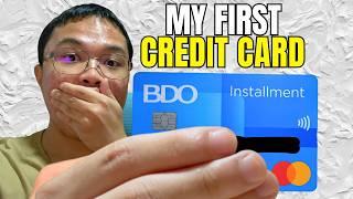 How I got My FIRST CREDIT CARD as Student | Credit Card for Beginner | BDO Installment Card