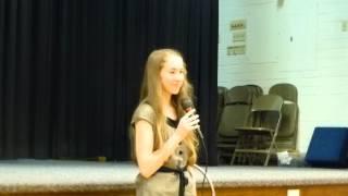 14 YO Girl sings "Orioles"