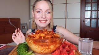 MUKBANG | Лапша с креветками | Shrimp Noodles не ASMR