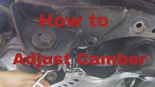 How to adjust the Camber on a Toyota Tacoma Prerunner