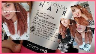 Tony Moly's Personal Hair Cure Coloring Treatment in Lovely Pink| Jerika PS