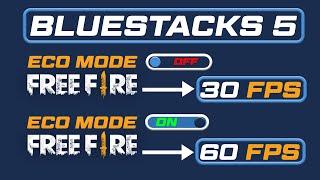 How to use ECO MODE in bluestacks 5 for Free Fire | Optimize Bluestacks for Gaming - FPS BOOST