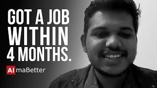 Got a job within 4 months | AlmaBetter's Data Science Program | WayCool Food & Products