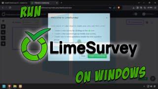 Install LimeSurvey CE - Custom Survey Tool - on Windows