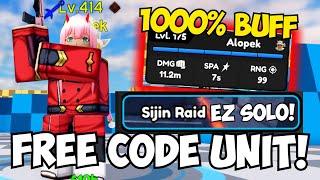 My Free Code Unit Zero Two's INSANE 1000% Buff SOLOS Sijin Raid! | ASTD Update