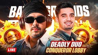 DESTROYING CONQUEROR LOBBY WITH @MAVIOP   , BGMI INTENSE GAMEPLAY