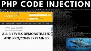 Bug Bounty Web Pen-Testing (Part 2) PHP Code Injection on BWAPP (All 3 levels) and its limitations