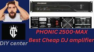 PHONIC 2500-MAX Dj amplifire Review and testing #amplifier #dj