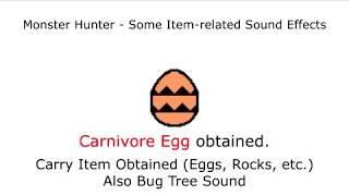 Some Item-related Monster Hunter Sound Effects