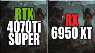 RTX 4070 Ti SUPER vs RX 6950 XT Benchmarks - Tested in 20 Games