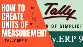 Create units of measurement in Tally ERP 9 in English language