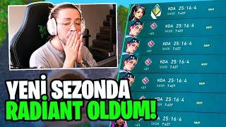 yeni sezonda RADİANT oldum! | Valorant