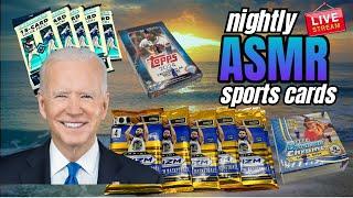 Nightly ASMR Sports Card Stream / whispering / opening sports cards / 3.7.24