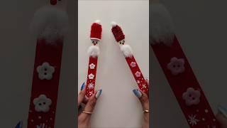 Create a CUTE Santa from an Icecream Stick for MERRY CHRISTMAS