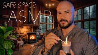 ASMR Personal Attention in your Cozy Cabin - Gentle Sleep Whispers | Rain & Fireplace Sounds