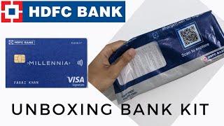 HDFC Bank kit unboxing | hdfc atm card | hdfc cheque book & passbook | HDFC millenia ATM & Charges