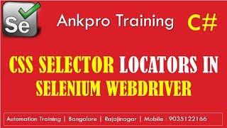 Selenium with C# 8 - How to use CSS Selectors in selenium locators? How to locate elements by CSS?