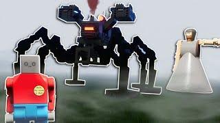 GRANNY'S MECH SPIDER SURVIVAL! - Brick Rigs Multiplayer Gameplay - Lego Granny survival