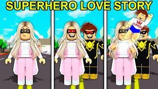 SUPERHERO LOVE STORY In Roblox Brookhaven..