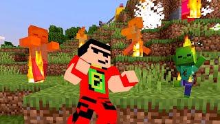 10 THOUSAND FIRE ZOMBIES HACKED  Minecraft Chaos Survival