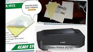 cara setting printer biasa untuk ngeprint label alamat Shopee kertas thermal A6