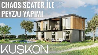 Chaos Scatter ile Peyzaj Yapimi