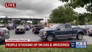 Long lines for gas, groceries as New Orleans residents prepare for Francine