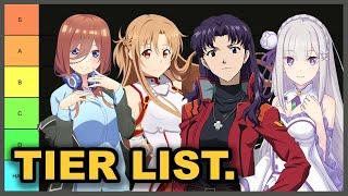 The BEST Anime Waifu Tier List, Respectfully.