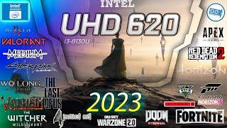 Intel UHD 620  in 15 games  (i3 8130U IGPU TEST)   |  2023-2024