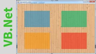 VB.NET - How To Make Transparent Color In Visual Basic.Net [ with Source code ]