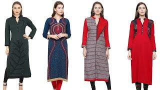 Latest Woolen Kurti Design || Woolen Kurti Amazon || Winter Wear Kurtis || Online Shopping