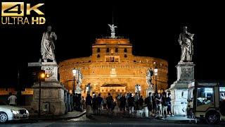 WALKING ROME BY NIGHT 4K: the unseen side of the Eternal City