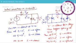 Initial Conditions in Circuits