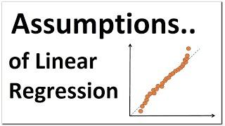 Assumptions of linear Regression | explained in simplest way