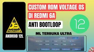 Custom Rom Redmi 6/6A Voltage Os Android 12L | Update os Redmi 6A ke Android 12