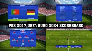 PES 2017 UEFA EURO 2024 SCOREBOARD