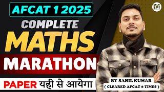 Complete Maths for AFCAT 1 2025 Exam - 10 Hour Maths Marathon Class | Defence Mania